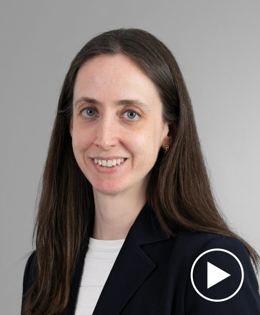 Photo of Elizabeth Anderson with play button