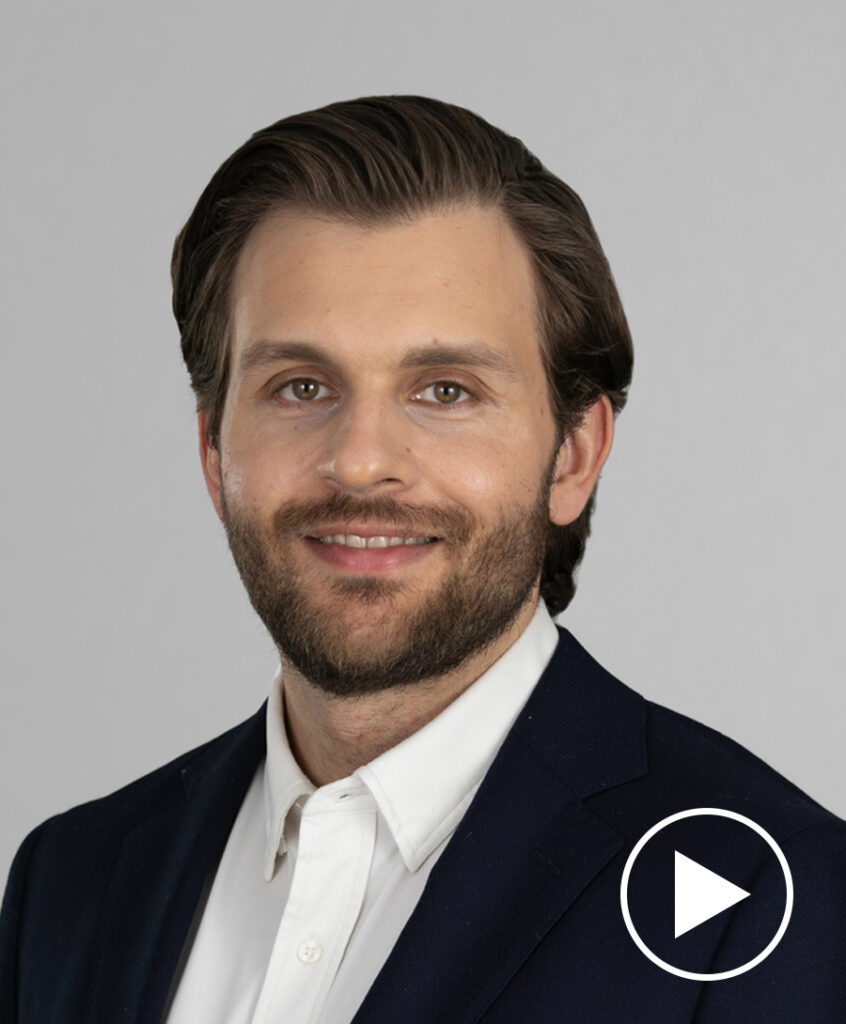 Photo of David Motemaden with play button