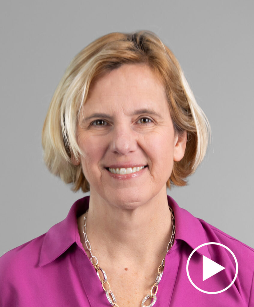 Photo of Sarah Bianchi with play button